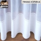 Firana na wymiar - długa, do salonu - z delikatnym dołem - KORNELIA